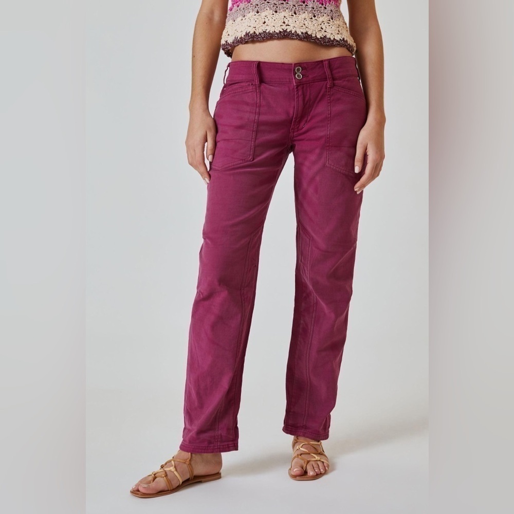 Anthropologie Pilcro Wanderer Plum Pants 31